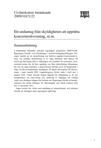 Omslaget till bet. 2009/10:CU22