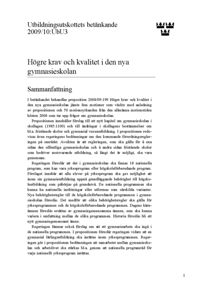 Omslaget till bet. 2009/10:UbU3