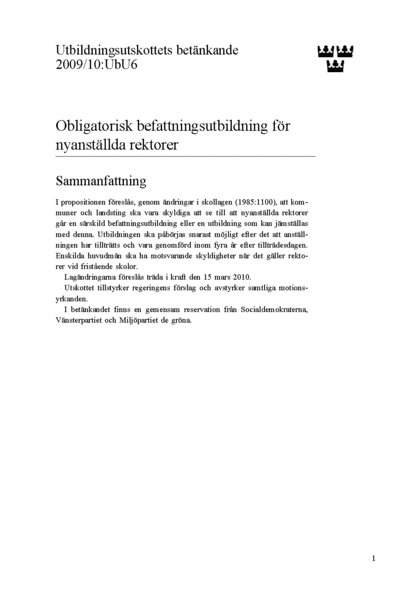 Omslaget till bet. 2009/10:UbU6