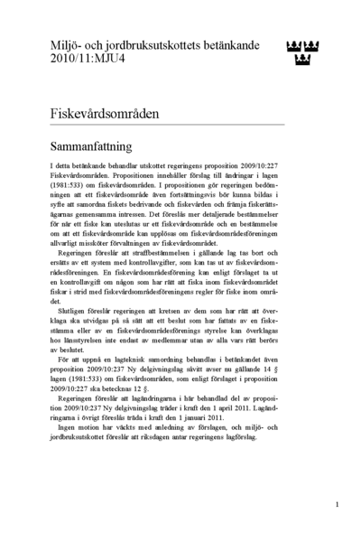 Omslaget till bet. 2010/11:MJU4