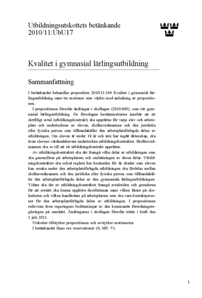 Omslaget till bet. 2010/11:UbU17