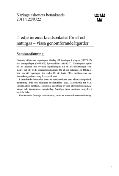 Omslaget till bet. 2011/12:NU22