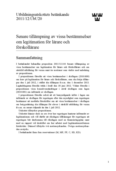 Omslaget till bet. 2011/12:UbU20