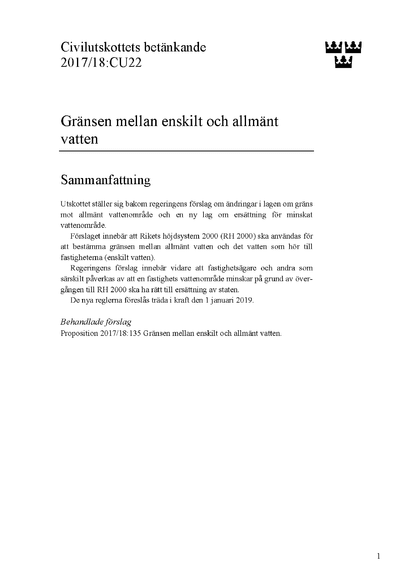 Omslaget till bet. 2017/18:CU22