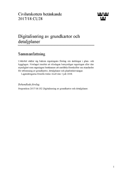 Omslaget till bet. 2017/18:CU28