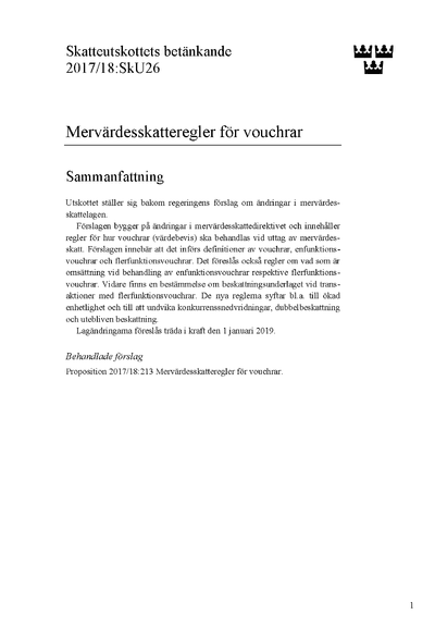 Omslaget till bet. 2017/18:SkU26