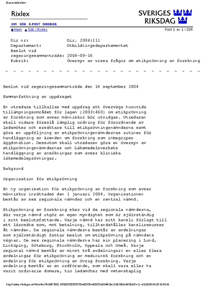 Omslaget till dir. 2004:111