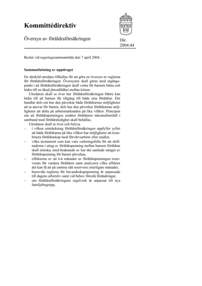 Omslaget till dir. 2004:44