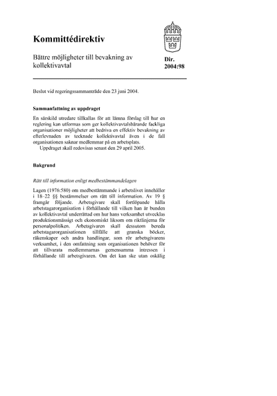 Omslaget till dir. 2004:98