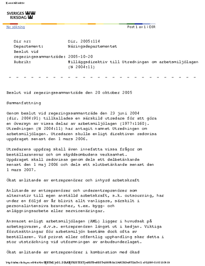 Omslaget till dir. 2005:114