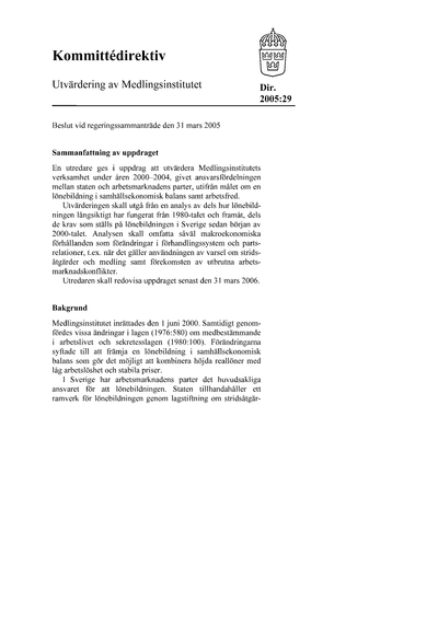 Omslaget till dir. 2005:29