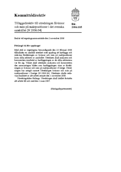 Omslaget till dir. 2006:105