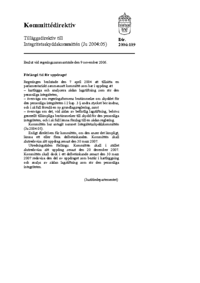 Omslaget till dir. 2006:109