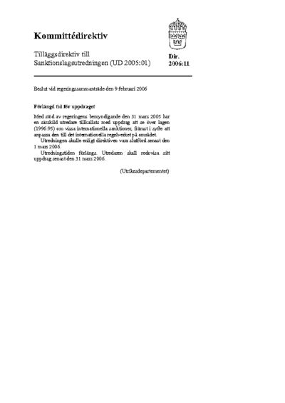 Omslaget till dir. 2006:11