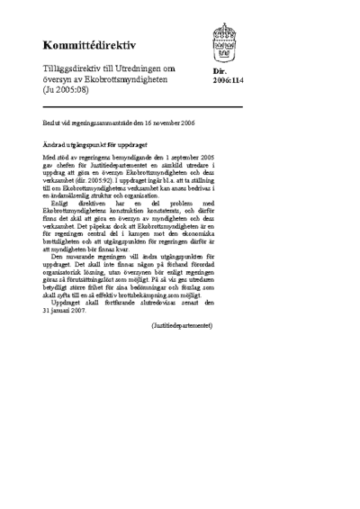 Omslaget till dir. 2006:114