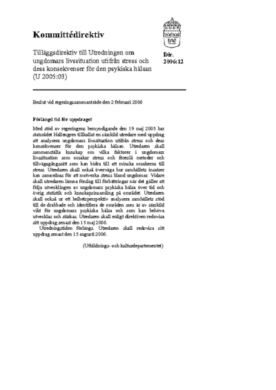 Omslaget till dir. 2006:12