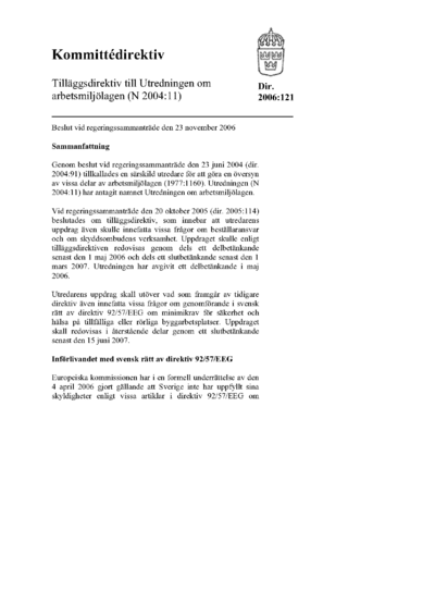 Omslaget till dir. 2006:121