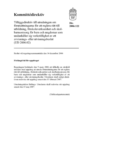 Omslaget till dir. 2006:122