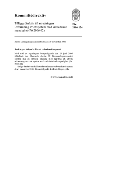 Omslaget till dir. 2006:124