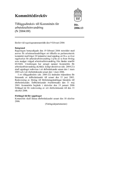 Omslaget till dir. 2006:13