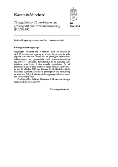 Omslaget till dir. 2006:134