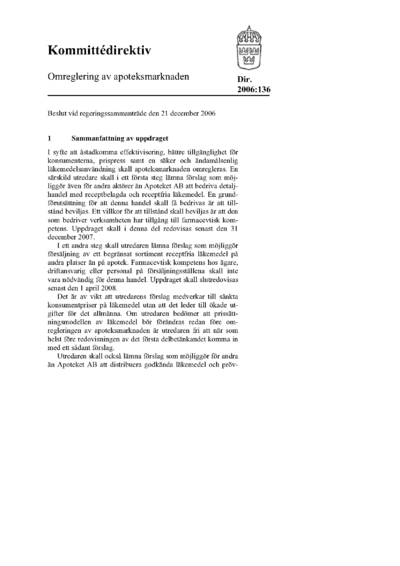 Omslaget till dir. 2006:136