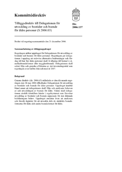 Omslaget till dir. 2006:137