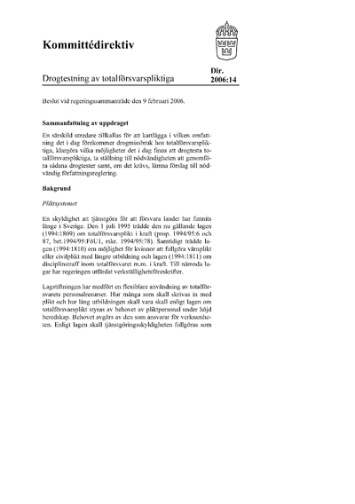 Omslaget till dir. 2006:14