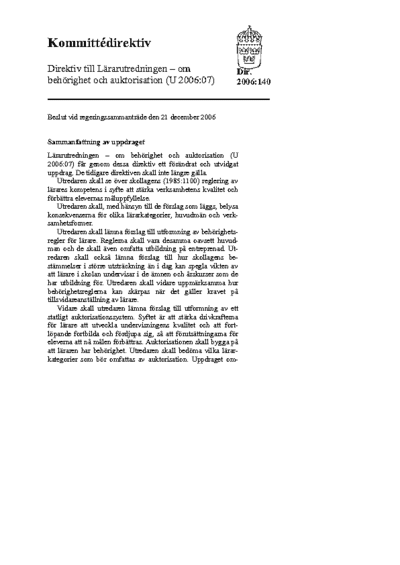 Omslaget till dir. 2006:140