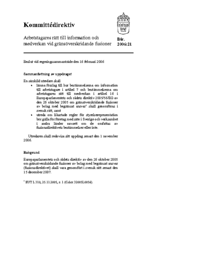 Omslaget till dir. 2006:21