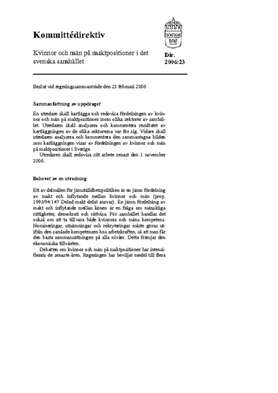 Omslaget till dir. 2006:23