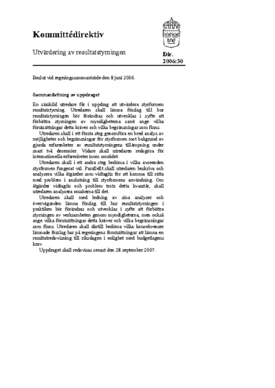 Omslaget till dir. 2006:30