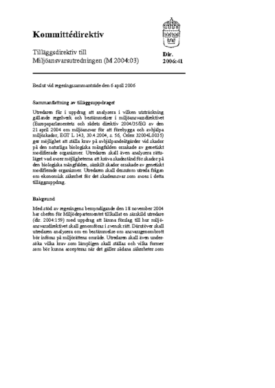 Omslaget till dir. 2006:41