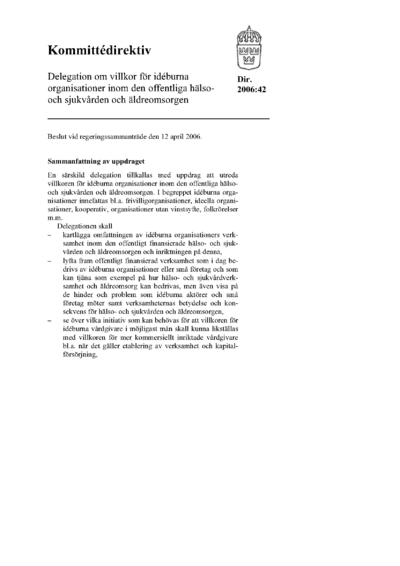 Omslaget till dir. 2006:42