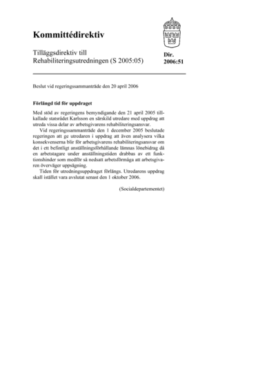 Omslaget till dir. 2006:51