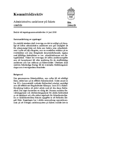 Omslaget till dir. 2006:53