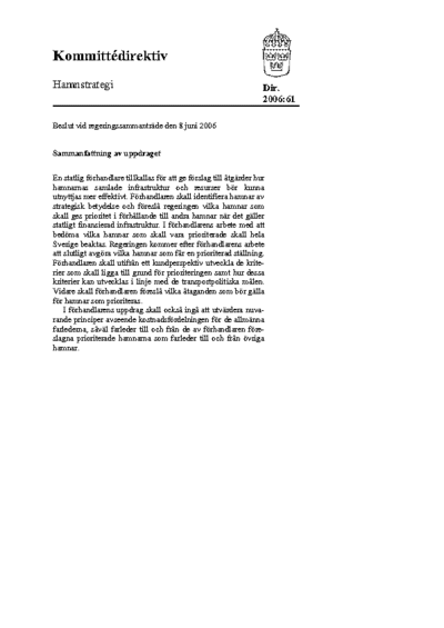 Omslaget till dir. 2006:61
