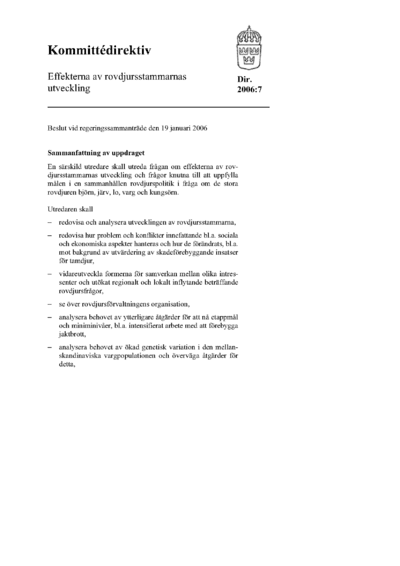 Omslaget till dir. 2006:7
