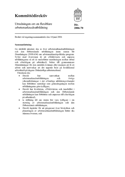 Omslaget till dir. 2006:70