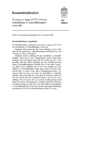 Omslaget till dir. 2006:8