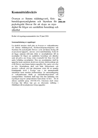 Omslaget till dir. 2006:80