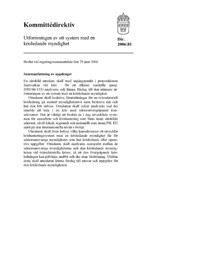 Omslaget till dir. 2006:81