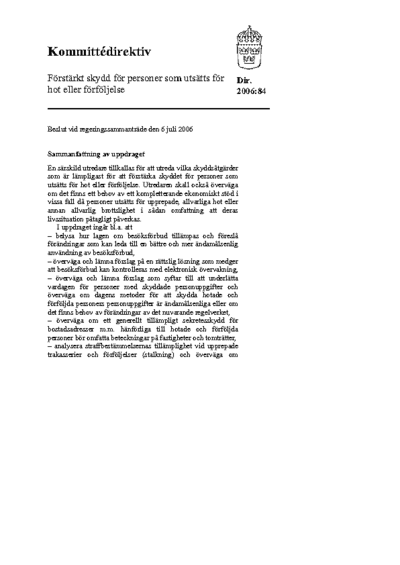 Omslaget till dir. 2006:84