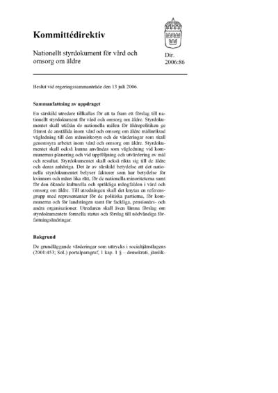 Omslaget till dir. 2006:86