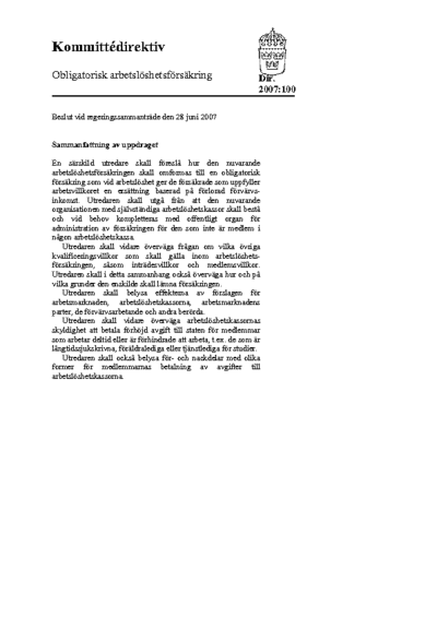 Omslaget till dir. 2007:100