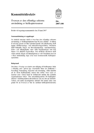 Omslaget till dir. 2007:108