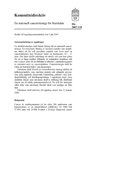 Omslaget till dir. 2007:110