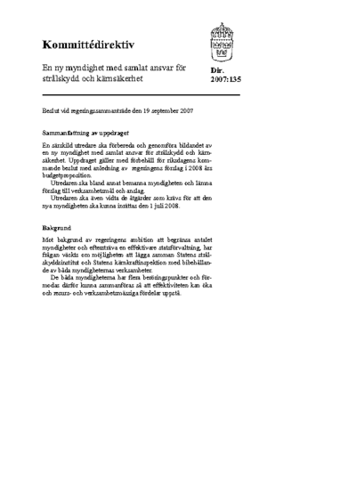 Omslaget till dir. 2007:135