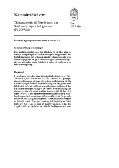 Omslaget till dir. 2007:139