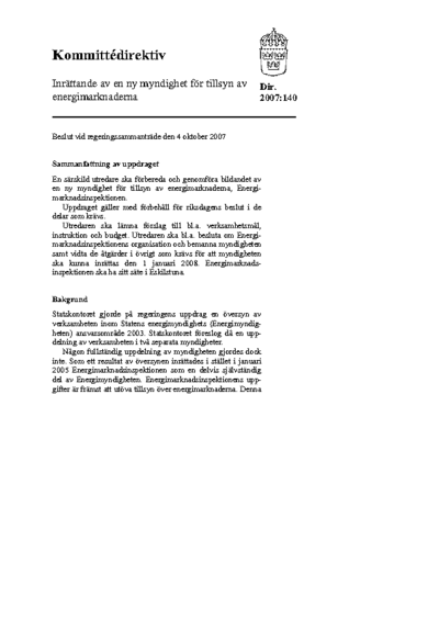 Omslaget till dir. 2007:140